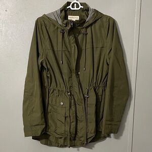 Merona Women's Utility Jacket in Olive and Gray